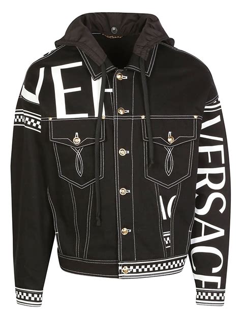 versace jacket replica|versace black denim jacket.